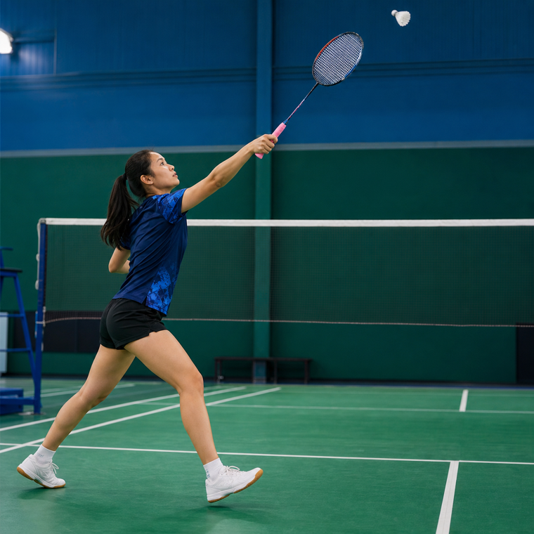 Badminton visual for Turn sideways