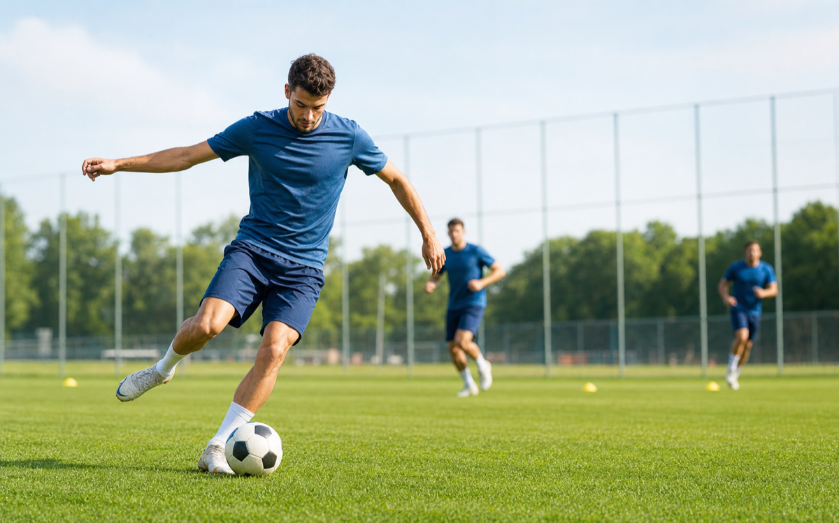 Soccer visual for Plant beside ball